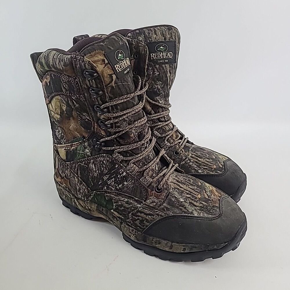 RedHead Camo 3M Thinsulate 800g Lace Up Hunting Boots Mens 10.5 Wide #520-41405